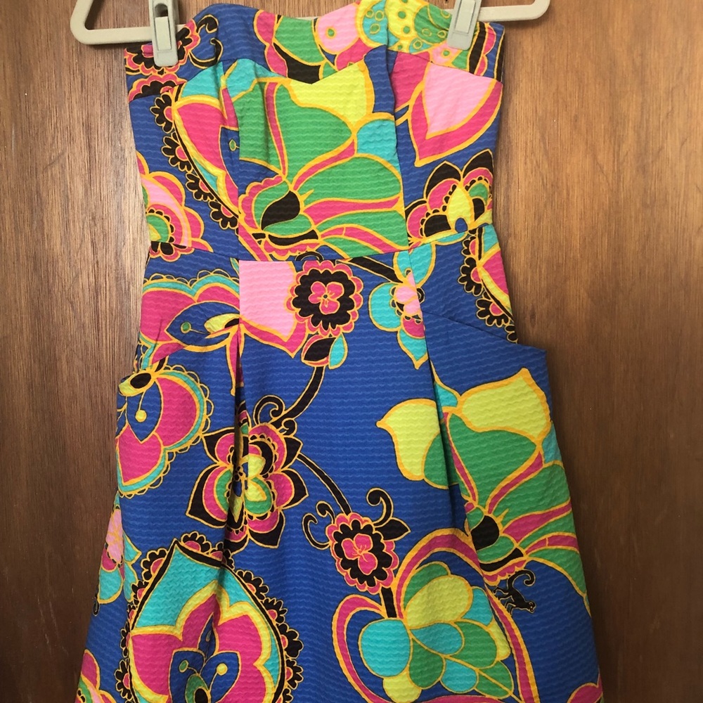 Lilly Pulitzer strapless dress - size 00.